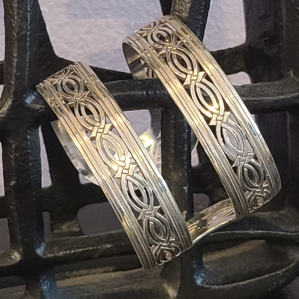 BRIGHTON SILVER Intricate Cuff Bracelets